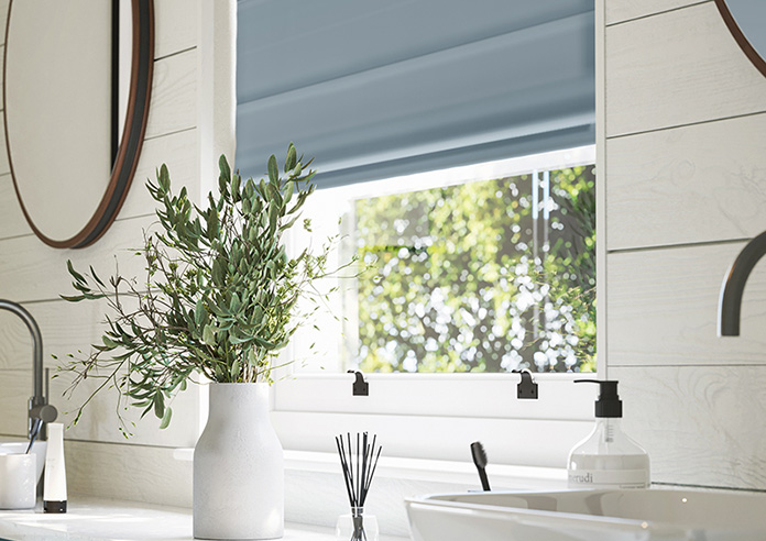 Menton, Tranquil Blue - Roman Blind - Image 5